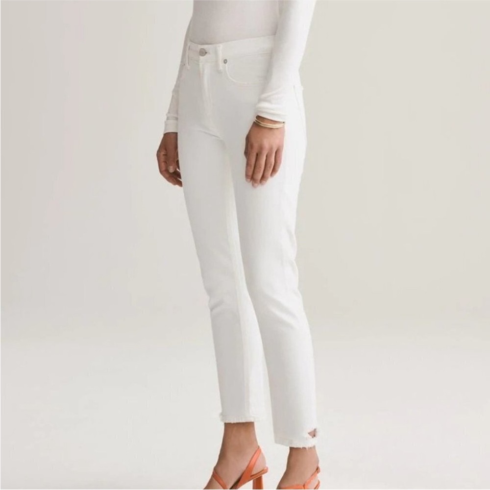 Agolde Toni Mid Rise Straight Jean in Glowed